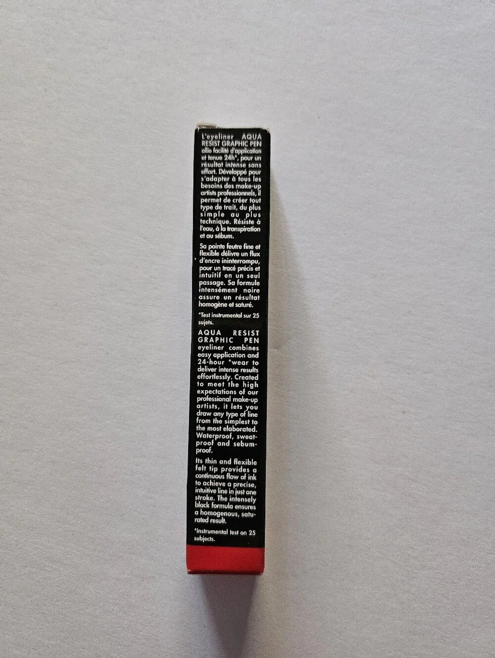 NEW NIB Makeup Forever 1 Black Aqua Resist Graphic Eyeliner Pen Deluxe-0.25 ml